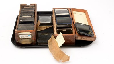 Lot 3 - A collection of early 20th Century magic lantern slides comprising of Railway related slides
