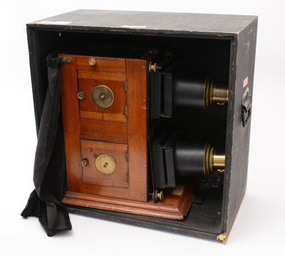 Lot 2 - A Victorian biunial magic lantern, by Appleton & Co