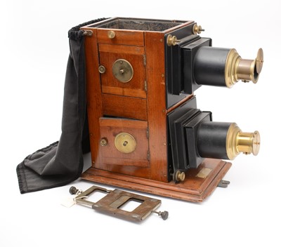 Lot 2 - A Victorian biunial magic lantern, by Appleton & Co