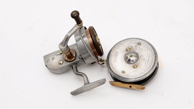Lot 179 - Hardy Brothers, Alnwick: one fly the other spinning reel.