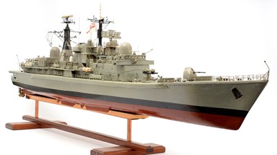 Lot 187 - A motorised model of HMS York, Type 42 Destroyer