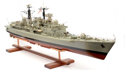 Lot 187 - A motorised model of HMS York, Type 42 Destroyer