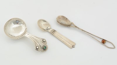 Lot 257 - A selection of three silver spoons