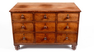 Lot 1303 - A 19th Century mahogany chest of drawers