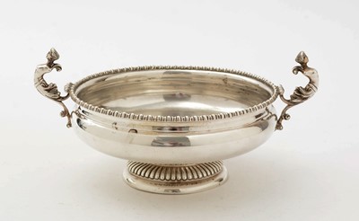 Lot 99 - An  Edwardian George V silver two-handled cup
