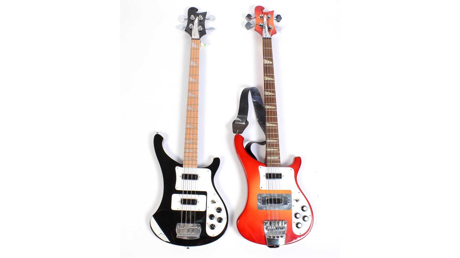 Encore Rickenbacker Copy Lot 100 - Two Rickenbacker copy Bass Guitars