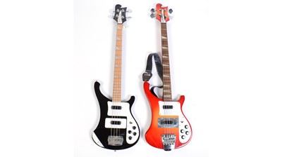 Lot 100 - Two Rickenbacker copy Bass Guitars