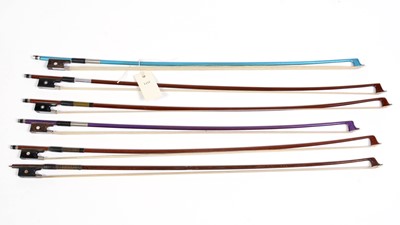 Lot 49 - 6 assorted Violin Bows