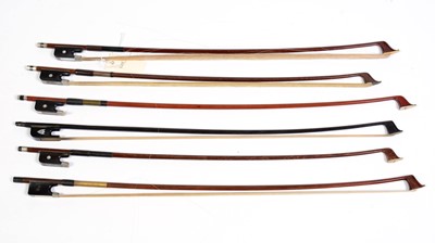 Lot 46 - 6 Assorted Cello Bows