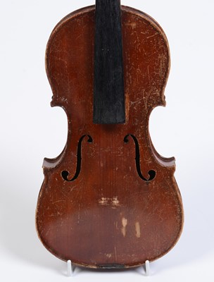 Lot 61 - A German trade violin and another cased