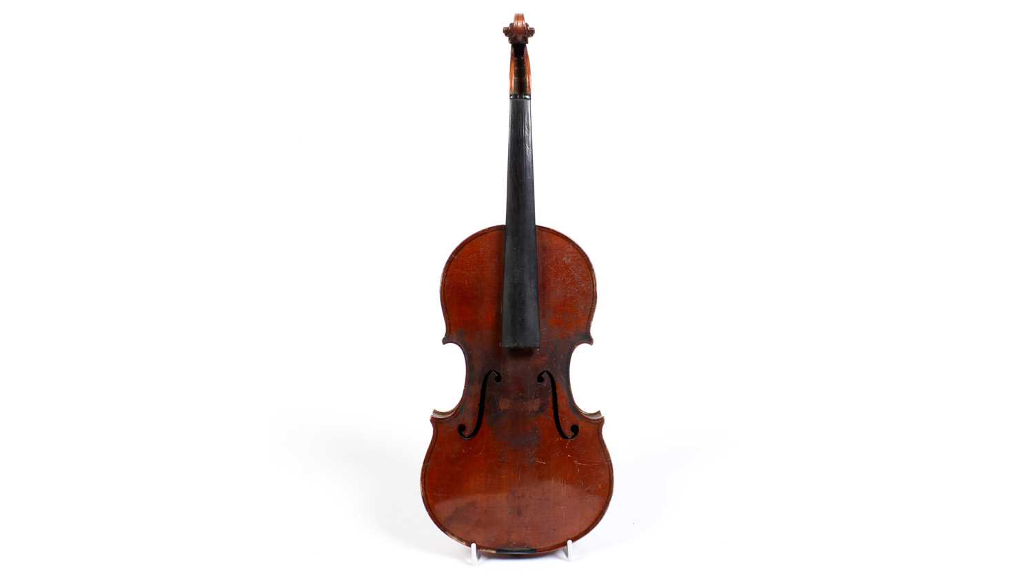 Lot 63 - German 7/8 size violin.