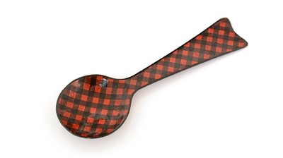 Lot 272 - A rare Scottish "tartan ware" caddy spoon