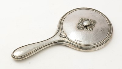 Lot 42 - A George V Arts and Crafts hand mirror