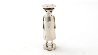 Lot 359 - A rare Edwardian silver pepper caster