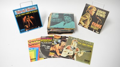 Lot 327 - A collection of 7" David Bowie singles, EPs, and foreign pressings