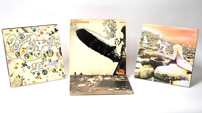 Lot 240 - 8 Led Zeppelin and related LPs