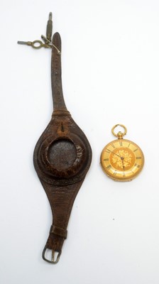 Lot 158 - Baume, Geneve: a Victorian lady's 18ct yellow gold fob watch
