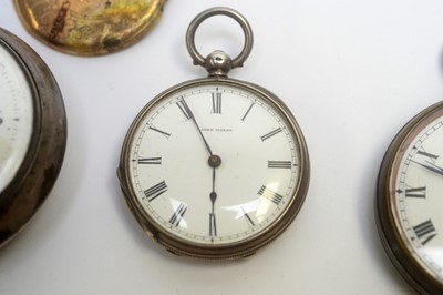 Lot 156 - A selection of pocket watches