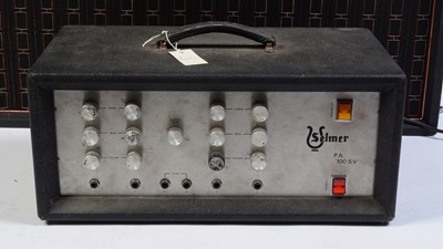 Lot 142 - A Felmer P.A amplifier and four Wem speakers