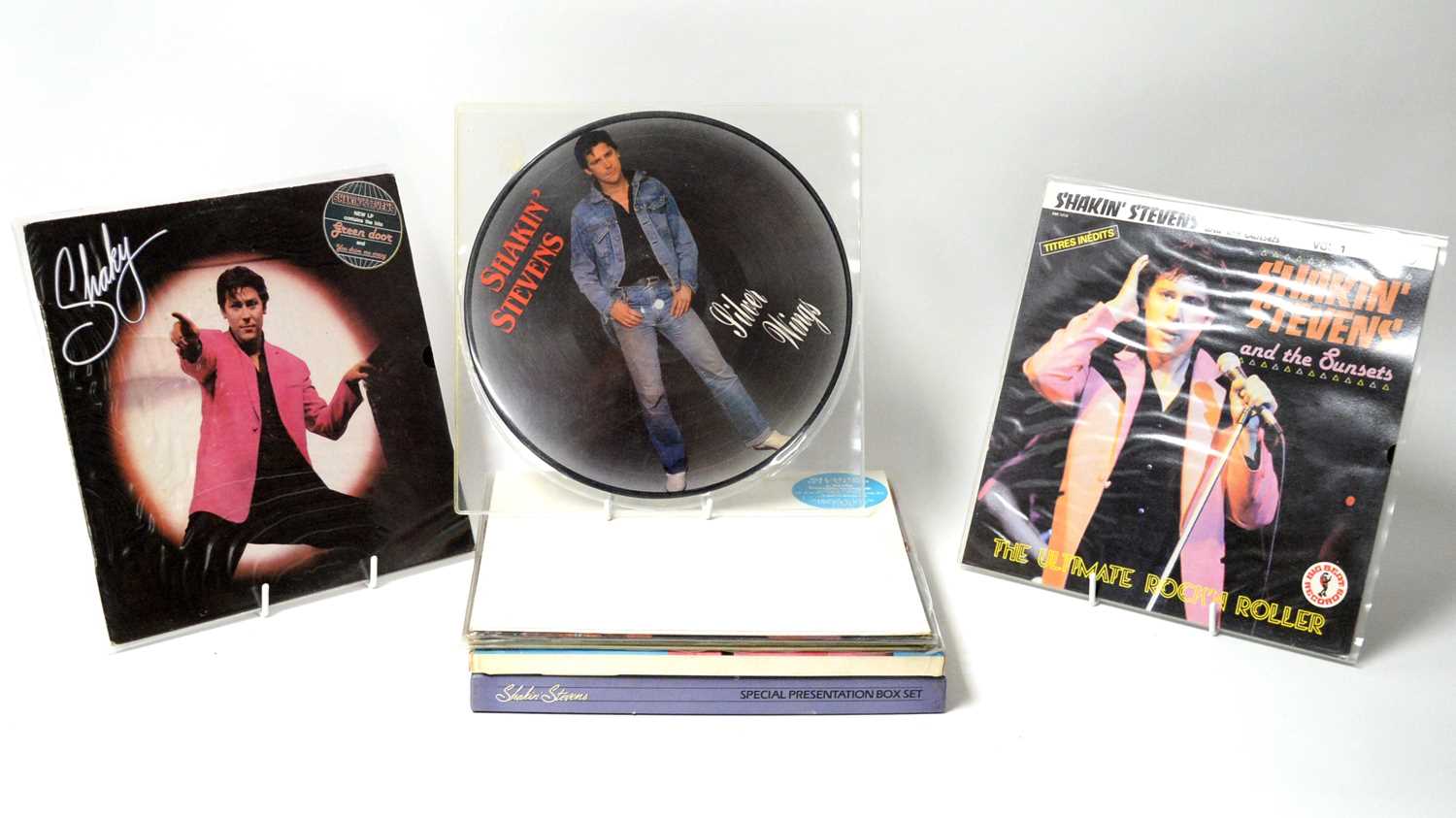 Lot 296 - 10 Shakin' Stevens LPs, foreign pressings, and box sets