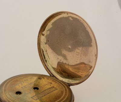 Lot 88 - A 14ct gold cased open-faced pocket watch