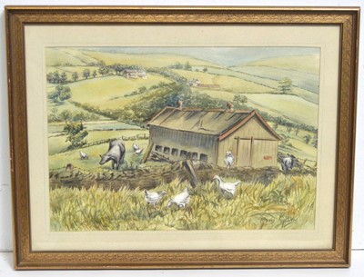 Lot 625 - Mary Jane Kipling - The Old Hen House - Iveston | watercolour