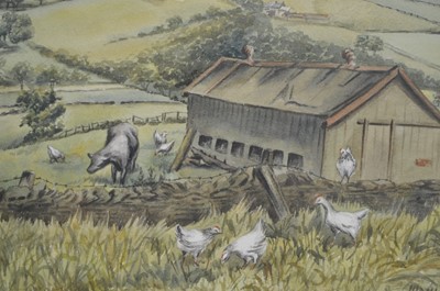 Lot 625 - Mary Jane Kipling - The Old Hen House - Iveston | watercolour