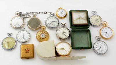 Lot 122 - A selection of crown wind pocket watches