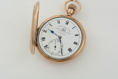 Lot 130 - A 9ct yellow gold cased open faced pocket watch