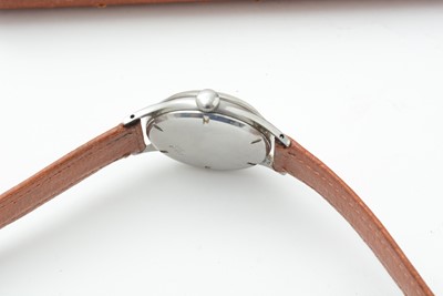 Lot 147 - Longines steel cased manual wind wristwatch