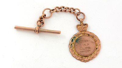 Lot 149 - A 9ct yellow gold watch fob