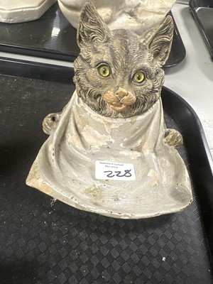 Lot 228 - A collection of cold painted cat figures and collectibles