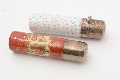 Lot 371 - A rare late 18th century enamelled copper bougie box; and other items