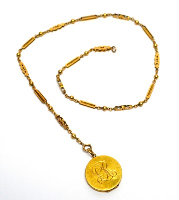 Lot 151 - A 15ct yellow gold locket pendant