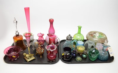 Lot 233 - A selection of coloured and art glass ware