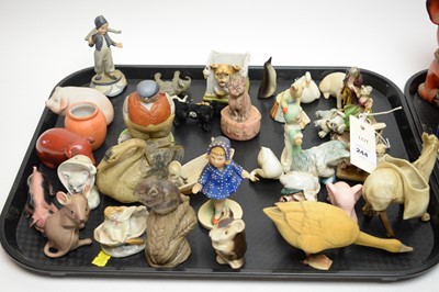 Lot 244 - An assorted selection of decorative ceramic figures