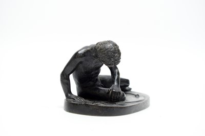 Lot 1275 - After the Antique; The Dying Gaul, patinated bronze