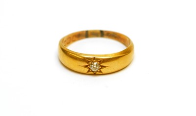 Lot 154 - A single stone diamond ring