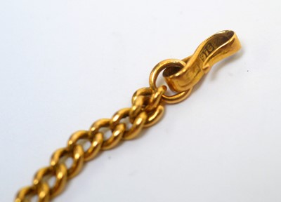 Lot 161 - An 18ct yellow gold bracelet