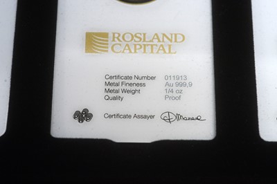 Lot 194 - Rosland Capital $25 three coin set