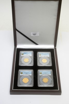 Lot 197 - Four 19th Century Kings of Europe four gold coin set