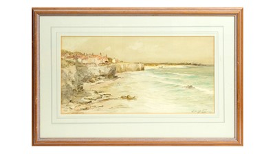 Lot 983 - Thomas Swift Hutton - Cullercoats Bay | watercolour