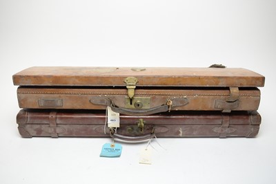 Lot 483 - Two mid 20th Century leather gun cases by Holland & Holland