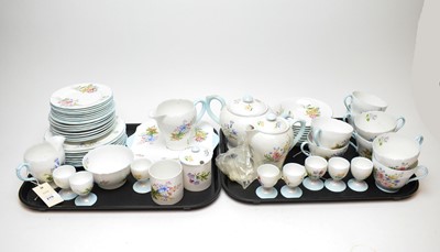 Lot 276 - A Shelley ‘Wild Flowers’ pattern tea service