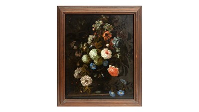 Lot 1129 - 19th Century Dutch School - Chiaroscuro Floral Still Life | oil