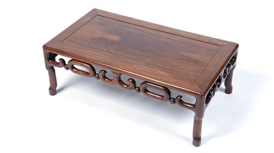 Lot 781 - Chinese hardwood Opium table
