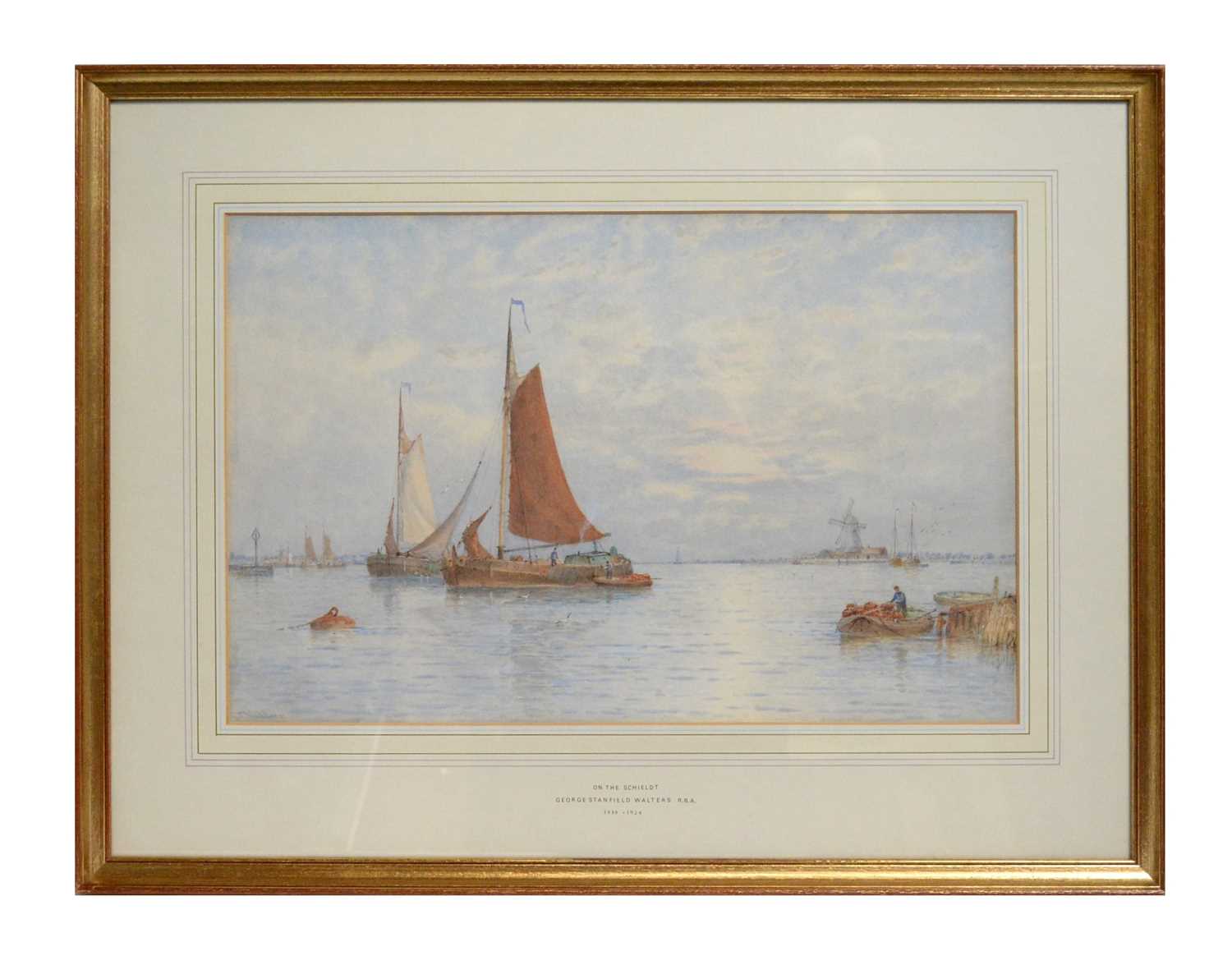 Lot 740 - George Stansfield Walters - On the Schieldt | watercolour