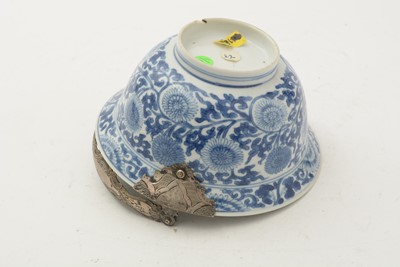 Lot 758 - Chinese bowl with Dutch silver mounts