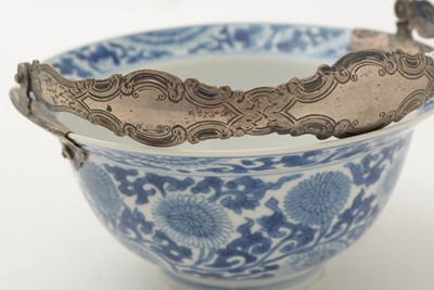 Lot 758 - Chinese bowl with Dutch silver mounts