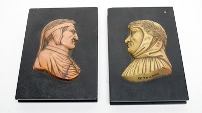 Lot 1270 - A pair of 19th Century Grand Tour carved relief marble plaques